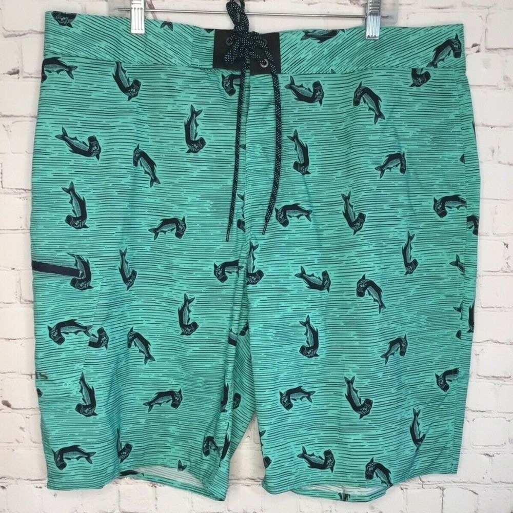 Simms Fishing Products Green Fishing SolarFlex Unlined Board Shorts Men 40 China